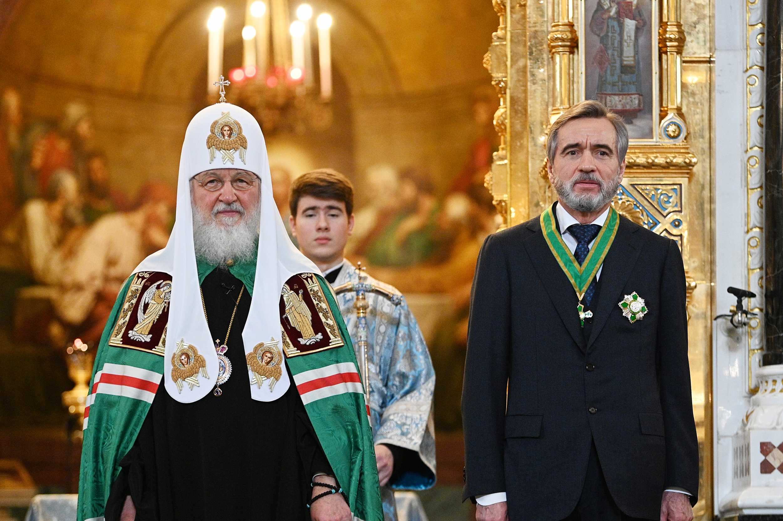 В праздник Благовещения Патриарх Кирилл совершил Литургию