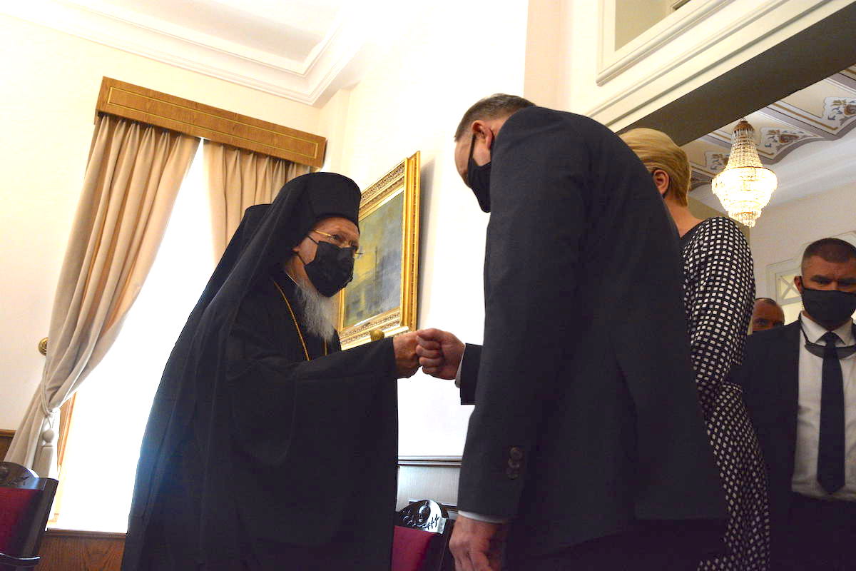 Президент Польши с супругой посетили Патриарха Варфоломея