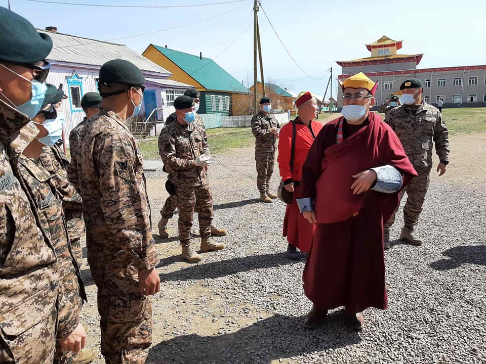 Монгольские военные посетили Иволгинский дацан перед парадом