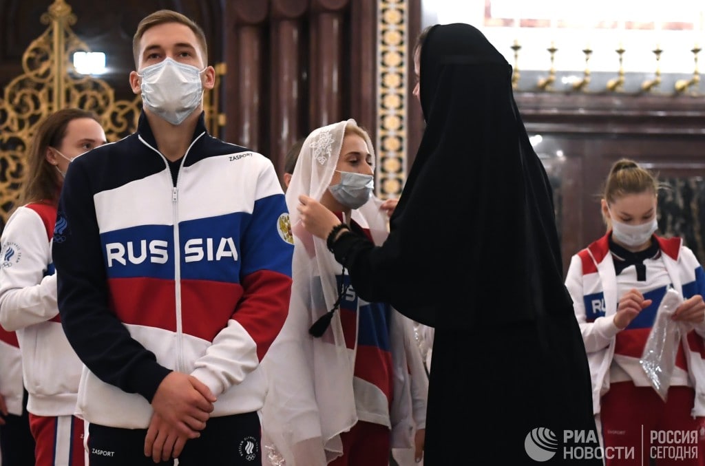 Олимпийцы России молились в Москве перед Олимпиадой в Токио 