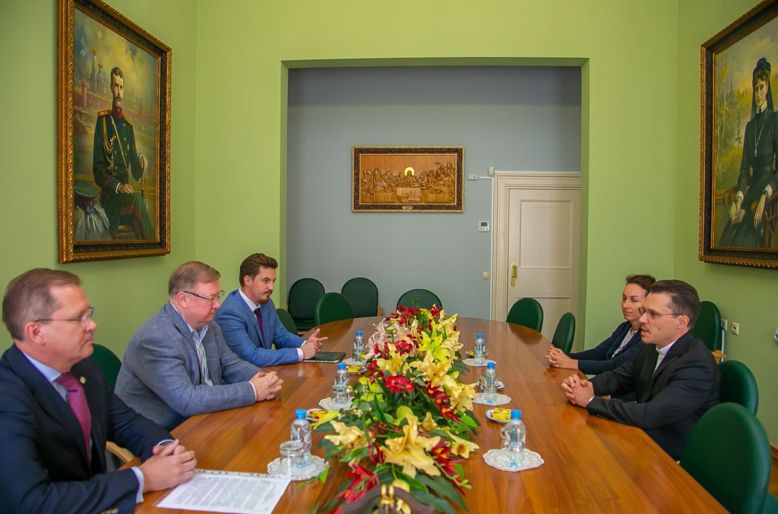 Встреча Сергея Степашина с архиепископом ЕЛЦ Дитрихом Брауэром