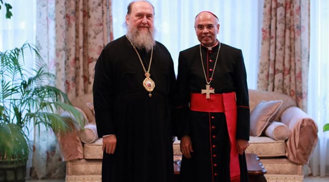 Встреча главы Православной Церкви Казахстана с послом Ватикана