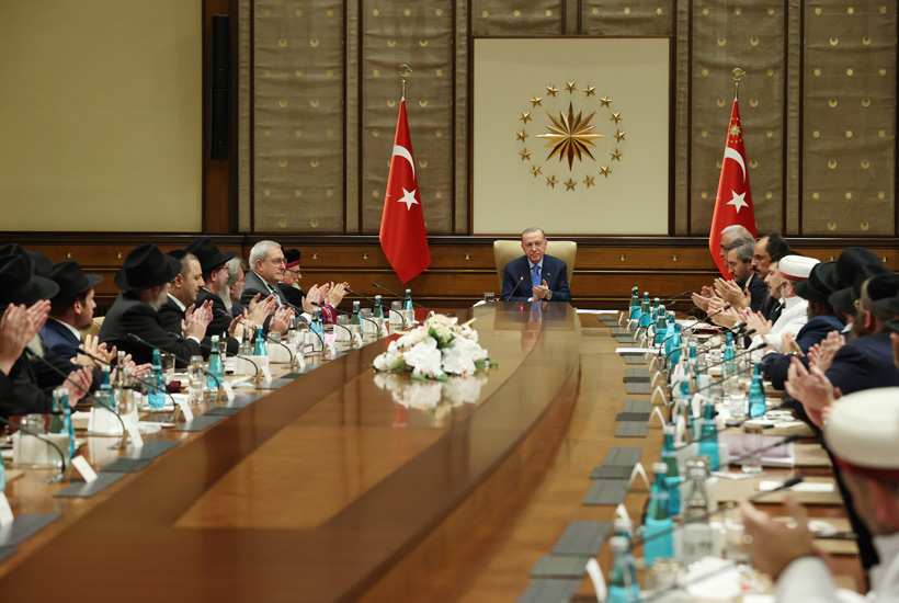 Раввин Лазар и Акиф Гилалов встретились с Эрдоганом в Анкаре