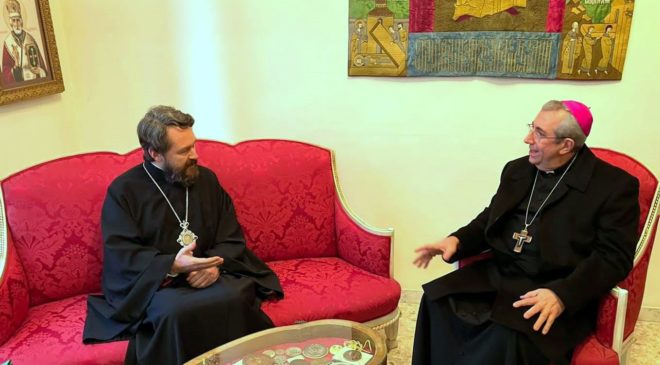 Митрополит Иларион встретился с архиепископом Джузеппе Сатриано