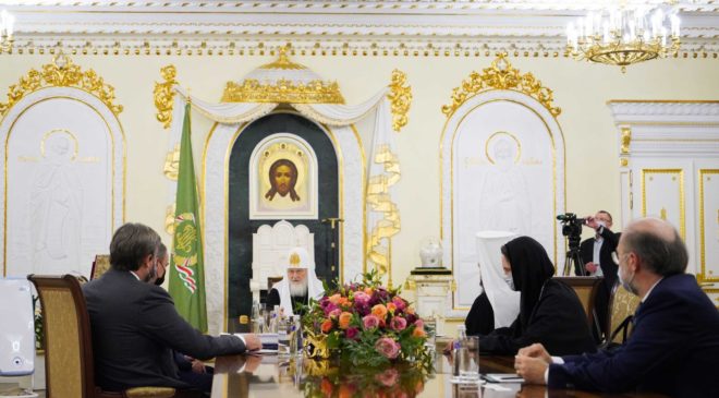 Встреча Патриарха Кирилла с первыми лицами Русского собора