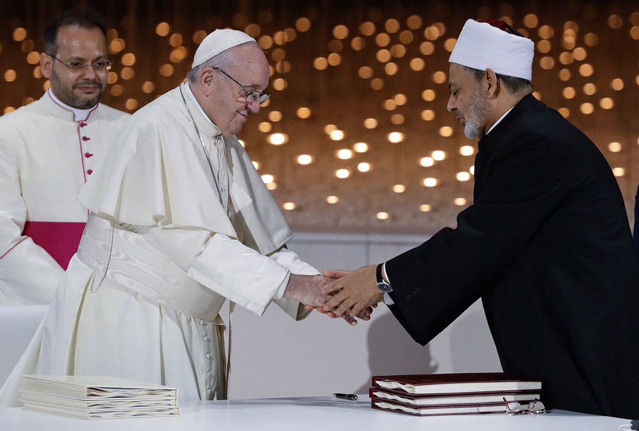 Biden joins Pope and Imam in calling for human fraternity