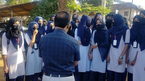 Wearing hijab bars some Muslim students from class in India