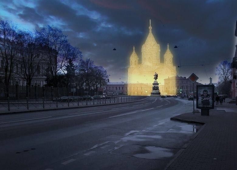 В Петербурге предложили создать голограмму Благовещенской церкви