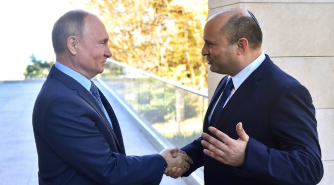 Путин тепло поздравил Беннета с 74-летием Государства Израиль