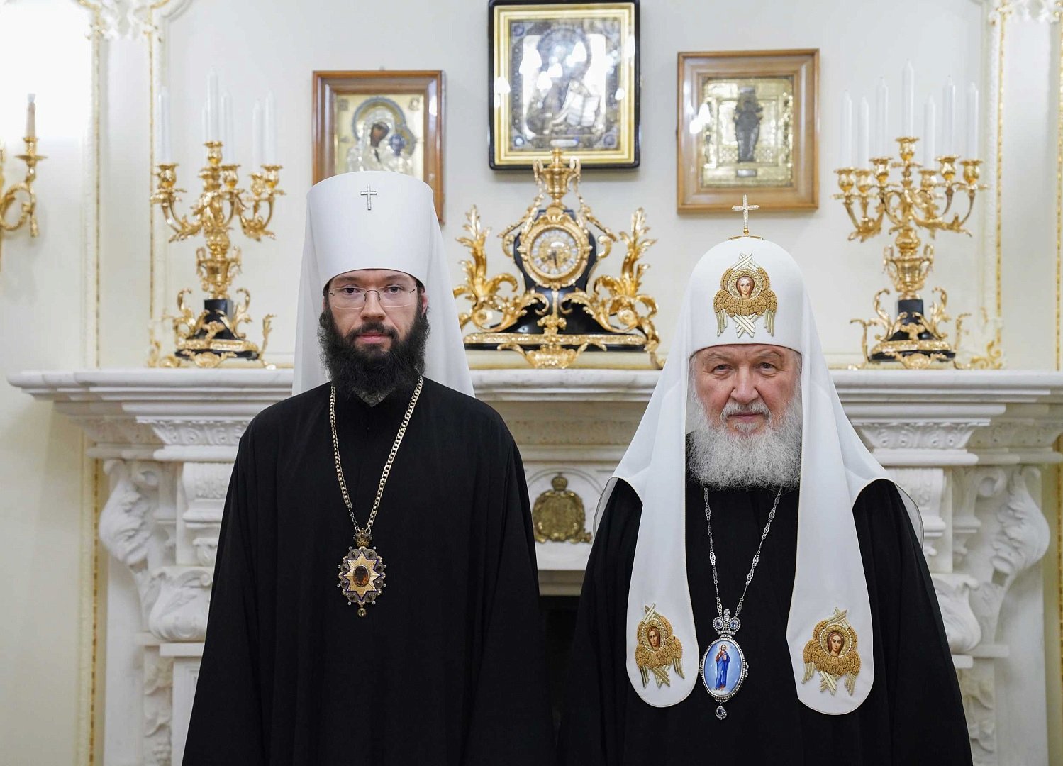 Рабочая встреча Патриарха Кирилла с новым председателем ОВЦС