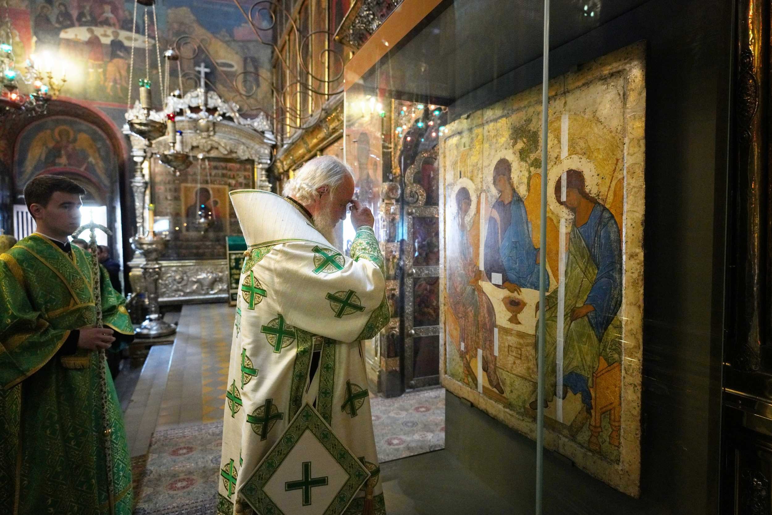 Икона «Троица» Рублева вернулась в галерею невредимой