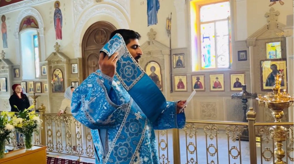 Первое православное богослужение на азербайджанском