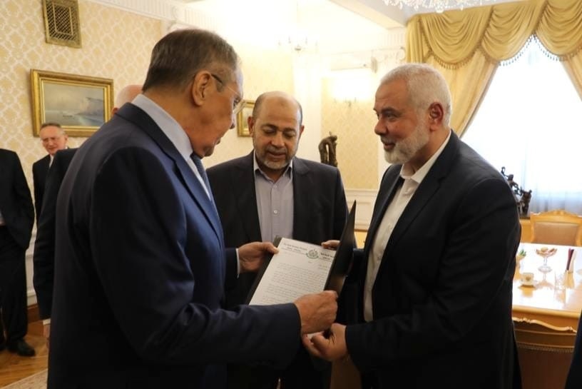 Лавров и лидер ХАМАС* обсудили дела на Ближнем Востоке