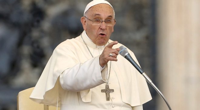 Папа Франциск указал на Путина в связи с агрессией в Украине