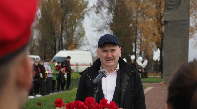 Открытие обновленного РЕК мемориала в Рудне