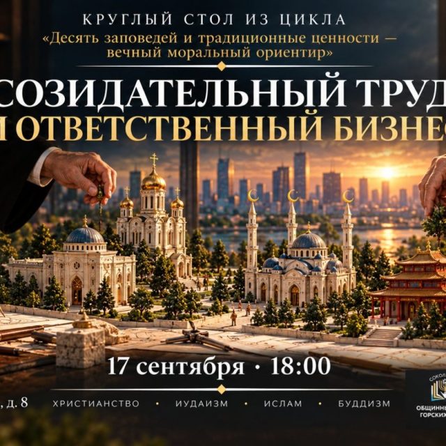 Круглый стол «Созидательный труд и ответственный бизнес»